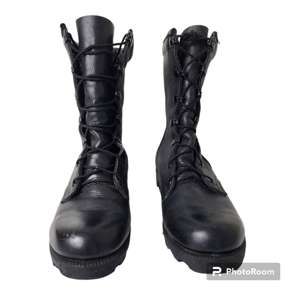 Altama Combat Jungle Black Leather Goth Boots Size 5R main image 8